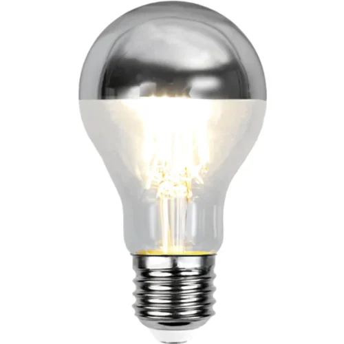 A19 Silver Half Chrome Mirror Bulb